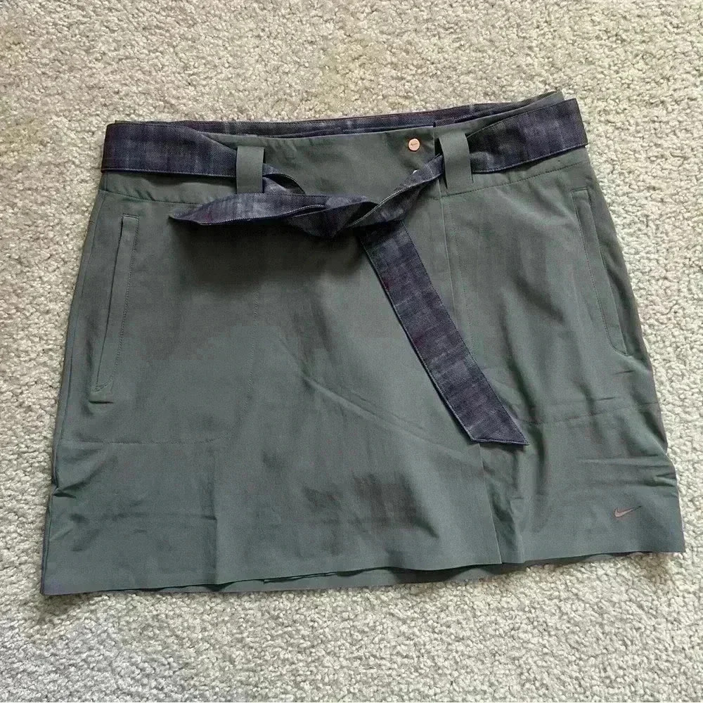 Nike Golf Dri Fit Convertible Skort Skirt Women’s Size Med 10 Gray Purple 416646